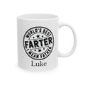 Personalized World's Best Farter I Mean Father mug — main product shot on white background